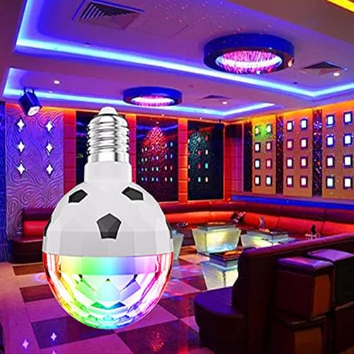 Ydjoo LED RGB becuri de schimbare a culorii 6w fotbal RGB bec rotativ de culoare 60W bec stroboscop colorat multi Crystal lumini