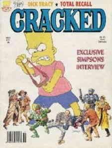 Cracked 258 fn; Benzi desenate Globe | Simpsons Spoof Magazine