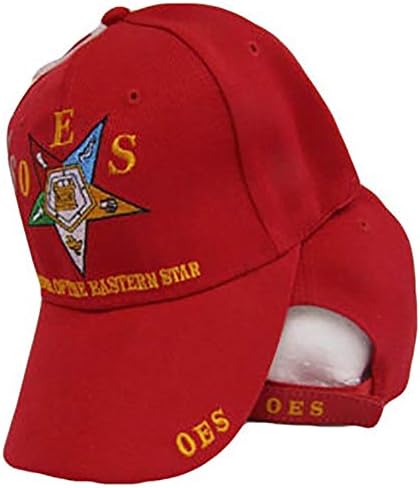 AES OES Ordinul Star est Mason francmason roșu brodate Cap pălărie