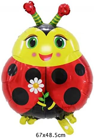 Morndew 4 PC -uri Frog Bee Ladybug Snail folie Balloane pentru copii animale tematice petrecere tematică petrecere dezvălui