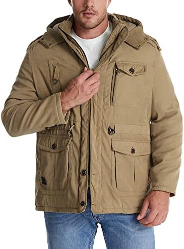 ADSSDQ Moda Plus Dimensiune Travel Iarna Îmbrăcăminte bărbați mânecă lungă Windproof Stand guler jacheta se potrivesc solide