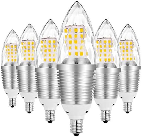 AHEVO E12 LED Candelabre Becuri, 12W, echivalent 85-100W bec Incandescent, 1200 lumeni, alb cald 3000K, baza Candelabre, Non-dimmable,