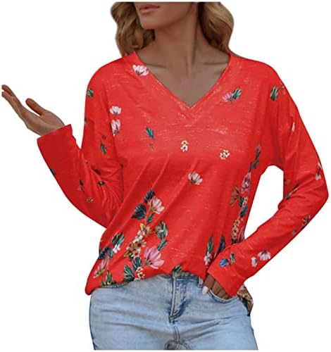 Femei maneca lunga Topuri Maneca lunga tricou tricou Top femei Bluze Plus Dimensiune imprimare T - Shirt Primavara Toamna Topuri