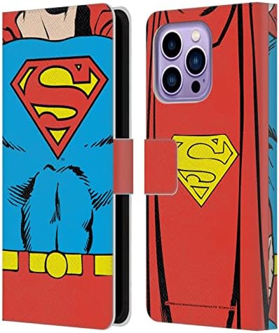 Cap de caz modele licențiat oficial Superman DC Comics clasic costum logo - uri piele Carte portofel caz acoperi compatibil