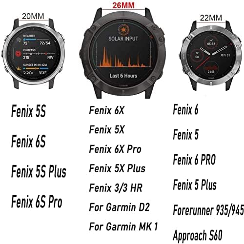 Daikmz 26 22 20mm Watchband pentru Garmin Fenix 6 6x Pro 5 5X Plus 3hr bandă din oțel inoxidabil Fenix6 Fenix5 ceas curea de
