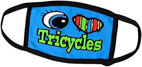 3Drose Heart Bright Eye I Love Tricycles - Huse pentru față