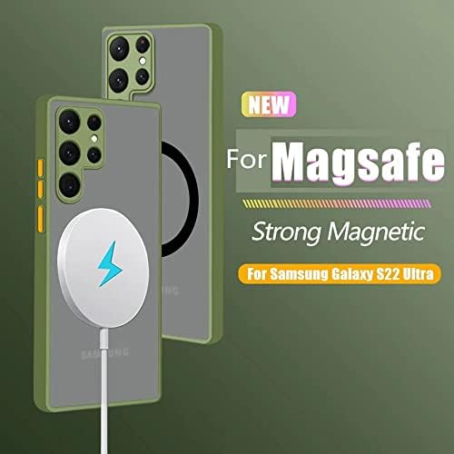 DOOWEAR GALAXY A13 5G CAZ MAGNETIC [Suport MagSafe Charger] Wireless anti-zgârietură anti-șocuri Matte Clear Protecție completă