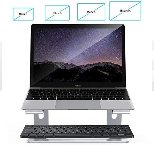 Suport pentru Laptop pentru birou, suport detașabil pentru laptop, Suport pentru laptop Ergonomic din aluminiu, suport pentru