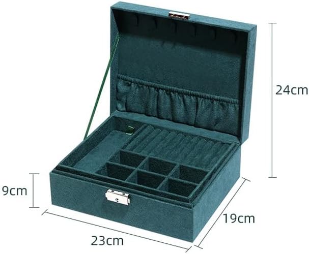 Xxxdxdp cutii de bijuterii cu două straturi de bijuterii suport de depozitare pentru spațiu mare de spațiu pentru naștere