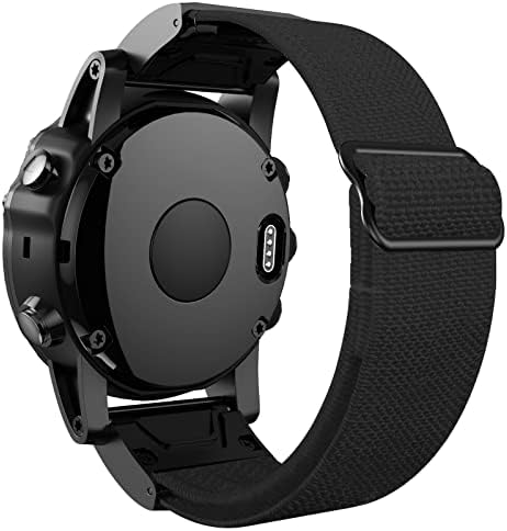 Gikos 26mm eliberare rapidă Nailon buclă Elastic Watchband curea pentru Garmin Fenix 6x 6 Pro Fenix 5x 5 Plus 3hr Tactix Delta