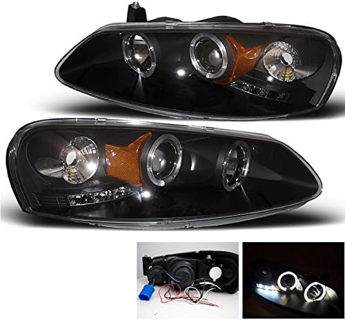 Zmautoparts Chrysler Sebring / Dodge Stratus Halo LED proiector faruri Negru