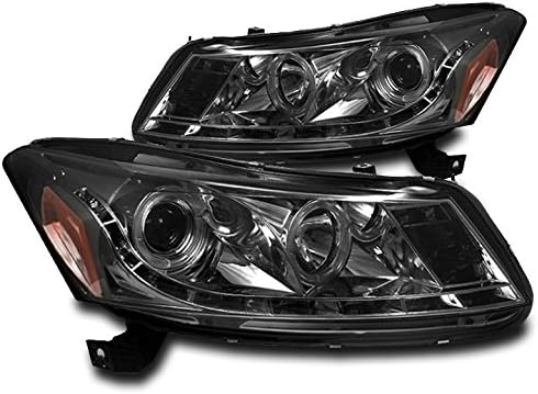 ZMAUTOPARTS pentru Honda Accord 4door Sedan Halo proiector LED DRL faruri lampă Set negru