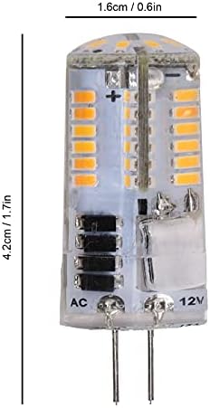 Walfront G4 57led bec, 5w 500lm Bi Pin bec Non-Dimmable pentru candelabru AC / DC 12V silicon Material, Accesorii de iluminat