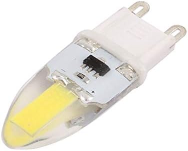 Nou Lon0167 AC 220V prezentat 6w COB LED eficacitate fiabilă bec de porumb lampă din silicon reglabilă G9 2p 1505 Alb Rece