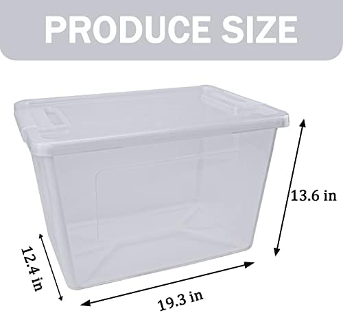 56 de sferturi de depozitare din plastic, impermeabil, utilitate pentru organizarea cutiei de containere cu capac în jos, cutia