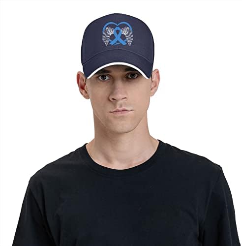 Pălării de conștientizare a cancerului de colon zsixjnb pentru bărbați Caps de cadouri cu panglici Baseball Caps