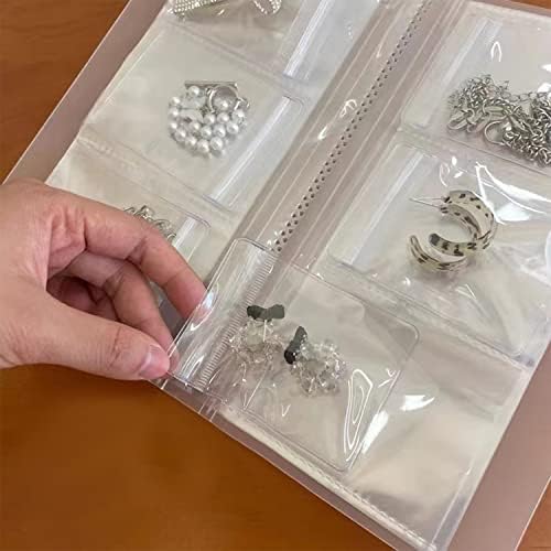 BAOFUFU Transparent Micile de depozitare a bijuteriilor/Portable pentru clădiri de bijuterii Cercei Organizator Organizator
