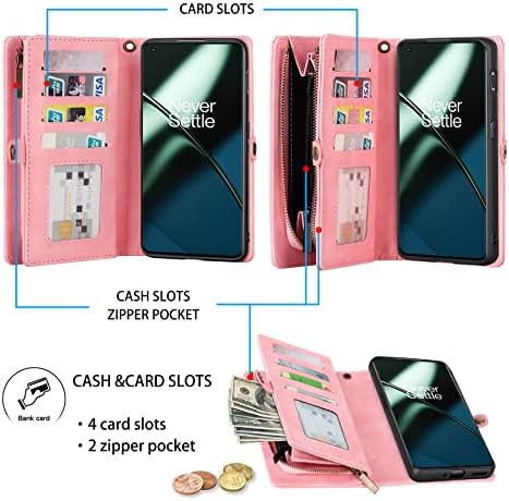 Husă portofel Eastcoo Folio Flip compatibilă cu Oneplus 11 5G, [piele PU] [Buzunar interior] [sloturi pentru carduri] husă
