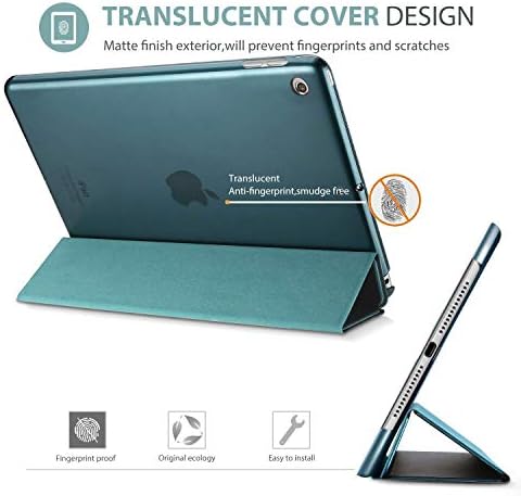 ProCase iPad mini 5 2019 Slim Stand Smart Case Bundle cu 2 pachete iPad Mini 5 2019 / Mini 4 2015 protectori de ecran din sticlă