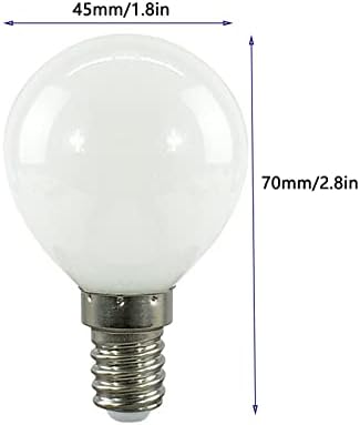 Ydjoo E12 G45 LED bec 3w glob Vanity Becuri 30 Watt înlocuire bec alb cald 3000K rotund noapte bec E12 candelabre de bază pentru