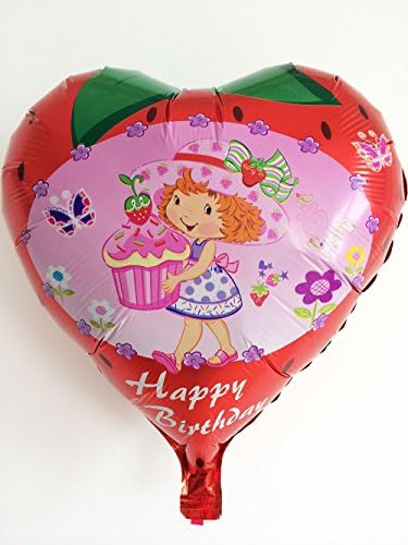 Mifx Birthday Party Decoration Strawberry Girl Balloon Kids Balloane de desene animate cadou 5 PC -uri/lot de 18 Sigilare automată