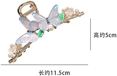 Sdfgh Metal Butterfly Clutch Clip Vara din spate a capului Clip Clip Rechin Clip Headdress Card de păr