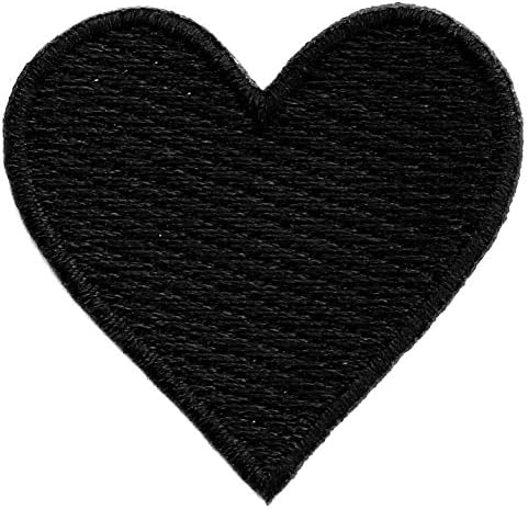 Grafic praf grafic 10 inimă neagră dragoste fier brodat pe plasture rupt inimă durere tristă applificare decorare drăguță semn