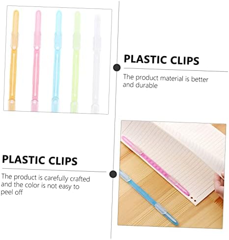 Stobok 1 set/5pcs liant de hârtie cadou pentru copii cadouri pentru copii colorate Clipuri de hârtie colorate pentru copii Bănuri de naștere Fișier Clip Clip Noutate Clip Clip de depozitare plastic Clipuri de hârtie Clipuri Fixate A4