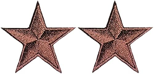 Set de întoarcere Ranger 2 de mici drăguțe Mini Star Semn Badge Forma minusculă Decal Aplicație Custă fier pe petele brodate