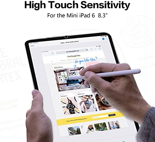 Protector de ecran Megoo pentru iPad Mini 6 8,3 inch, 9H Duritate Anti-Sticlă temperată, IPAD Mini A 6-a generație 2021 lansată