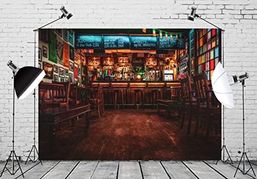 Beleco 12x8ft Fabric Bar European fotografie interioară fundal irlandez Pub Cafe Restaurant Bar Counter băuturi alcoolice whisky