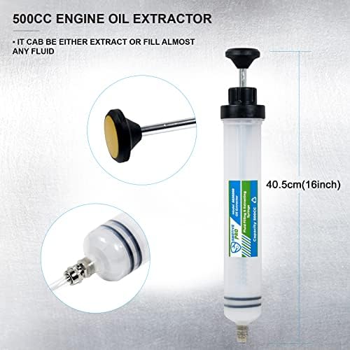 SMOTIVEPRO 500cc Extractor de ulei pompă de frână Extracție fluid Extracție SYRIGING umplutură și extracție pompă și 2L pompă