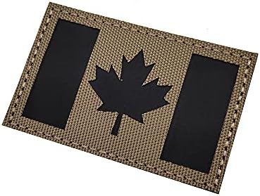 Infraroșu ir canada steag patch moral moral canadian arțar tactic uniform militar armată motocicletă motocicletă patch-uri cârlig lovie-fastener suport pentru vestă vestă jacheta cu capac hatpack