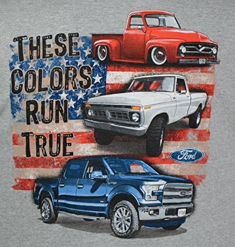 Joe Blow Ford 100th Anniversary Camioane albastre roșii albastre Aceste culori rulează tricou adevărat, gri, xxx-mare