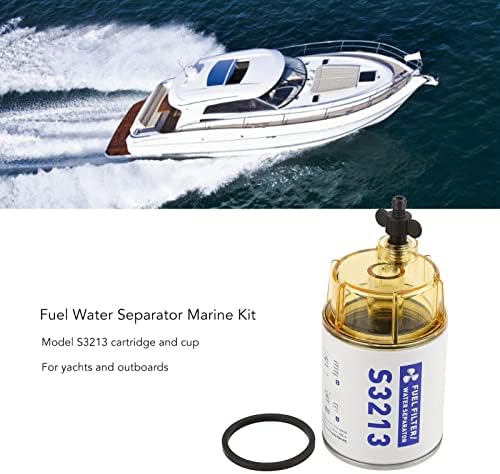 Qstnxb S3213 separator de apă pentru combustibil Kit Marin, îndepărtarea impurităților filtru separator de apă pentru combustibil