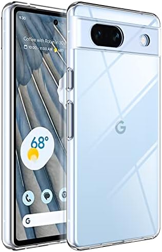 bokoo Google Pixel 7a caz, Ultra [Subțire subțire] flexibil Clar TPU telefon caz pentru Pixel 7a Gel cauciuc piele moale silicon caz de protecție, anti-îngălbenire, protecție picătură, Transparent
