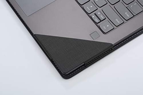 Honeycase Lenovo Yoga 710 15,6 inci, PU PIEL FOLIO STAND STAND PROTECTIV Laptop carcasă Hard Tablet Cover compatibil pentru Lenovo Yoga 710-15, gri