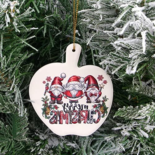 Ornamente de Crăciun drăguț Gnome Decorații Mini Ceramică Ornamente de Crăciun Decorate în aer liber Fermă de Crăciun ornament de decorare ornamente de decorare