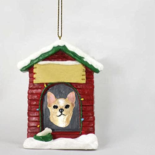 Chihuahua personalizabil pentru câini Ornament de Crăciun - pictat manual - încântător