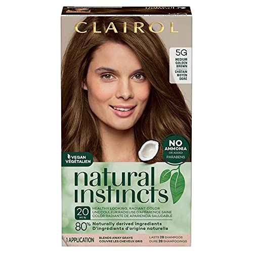 Clairol natural Instincts vopsea Demipermanentă pentru păr, 5g culoare medie maro auriu, pachet de 1