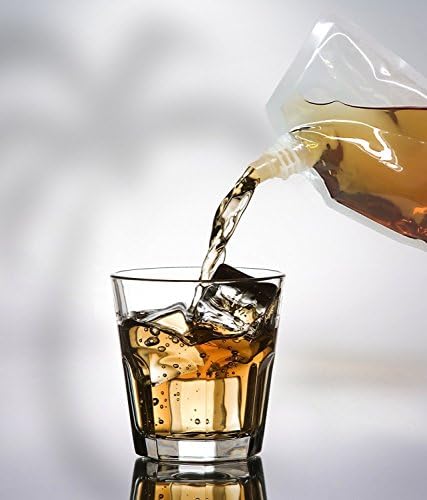AquaNation Disimulabile și reutilizabile BPA gratuit Travel Kit Sneak contrabandă băuturi alcool rom vin whisky Booze Runner