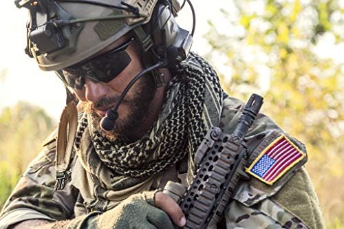 HARSGS 2PCS SUA Patch -uri de pavilion SUA, cârlig și buclă tactică moral patch broderie completă Patch militar pentru saci cu capace veste uniforme militare, graniță de aur