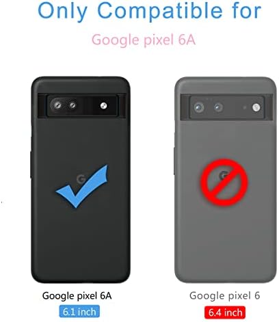 Carcasă Kowauri pentru Google Pixel 6a, cristal clar Hard PC înapoi clar subțire TPU Bumper husă de protecție rezistentă la