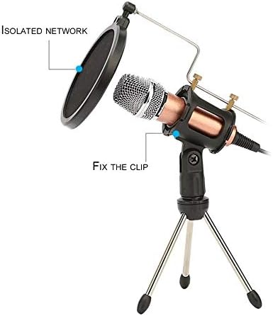 GHGHF reglabil pentru microfon al microfonului de trepied suportat de microfon desktop pliabil cu agent de suport pentru montare