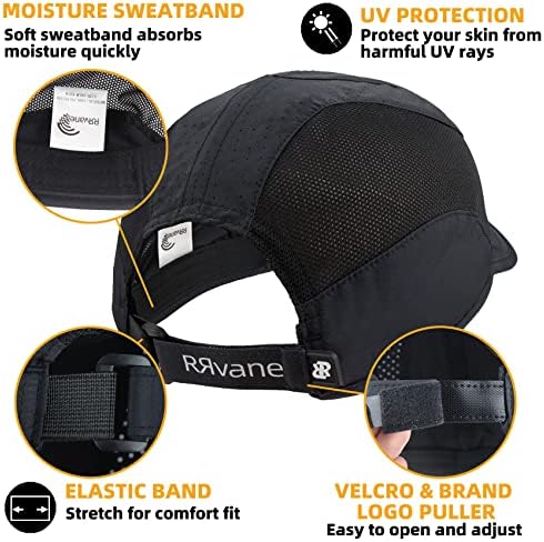 RRvane Rapid uscat Running Cap Poliester în aer liber Sport Hat ușor nestructurate Baseball Cap pentru bărbați, Femei