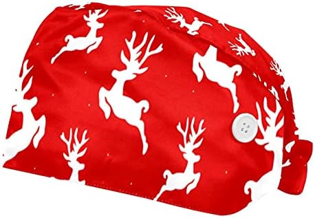 Niaocpwy 2 pachet ornament de fulgi de zăpadă, de Crăciun fericit, cu bandă de transpirație pentru bărbați pentru femei, șapcă