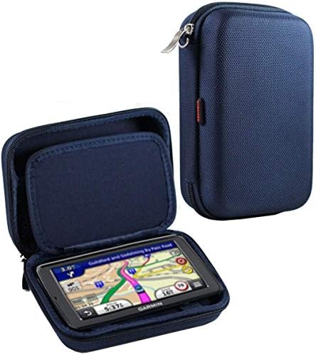 Navitech Albastru închis hard GPS Carry Case compatibil cu sistemul de navigație mobil Cobra GPSM 3000 cu 5.2