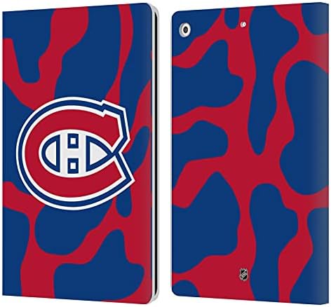Head Case Designs Licențiat în mod oficial NHL supradimensionat Montreal Canadiens Cartea din piele Copertă CASE CASE COMPATIBILĂ
