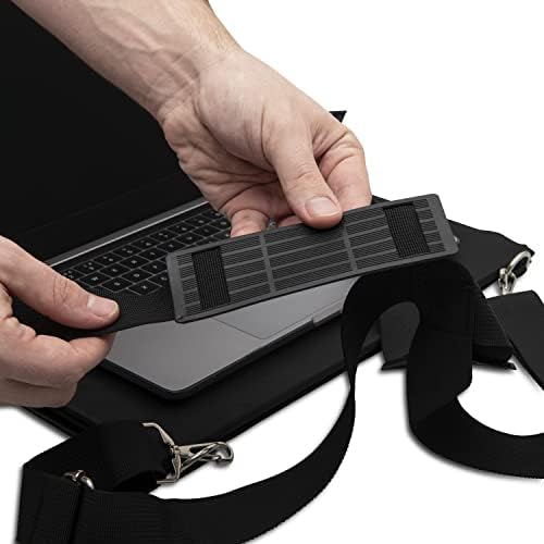 Garmish laptop Harness-Walking Desk-Hands Free portabil portabil cu curele reglabile pentru Laptop de până la 16, MacBook,