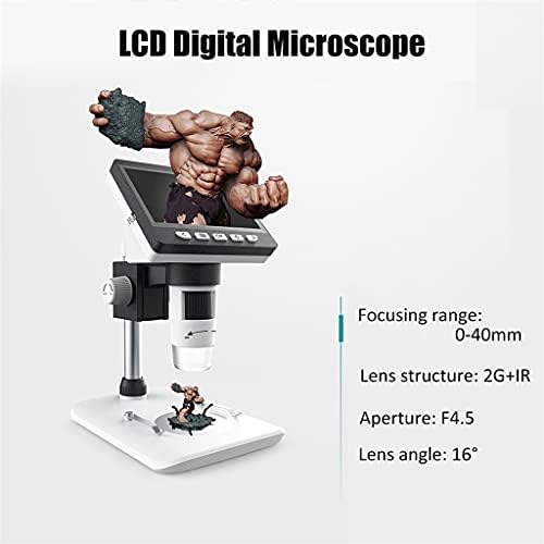 Fzzdp multifuncționale digitale LCD desktop microscop portabil 4.3 inch electronice biologice microscop Dual modul de alimentare